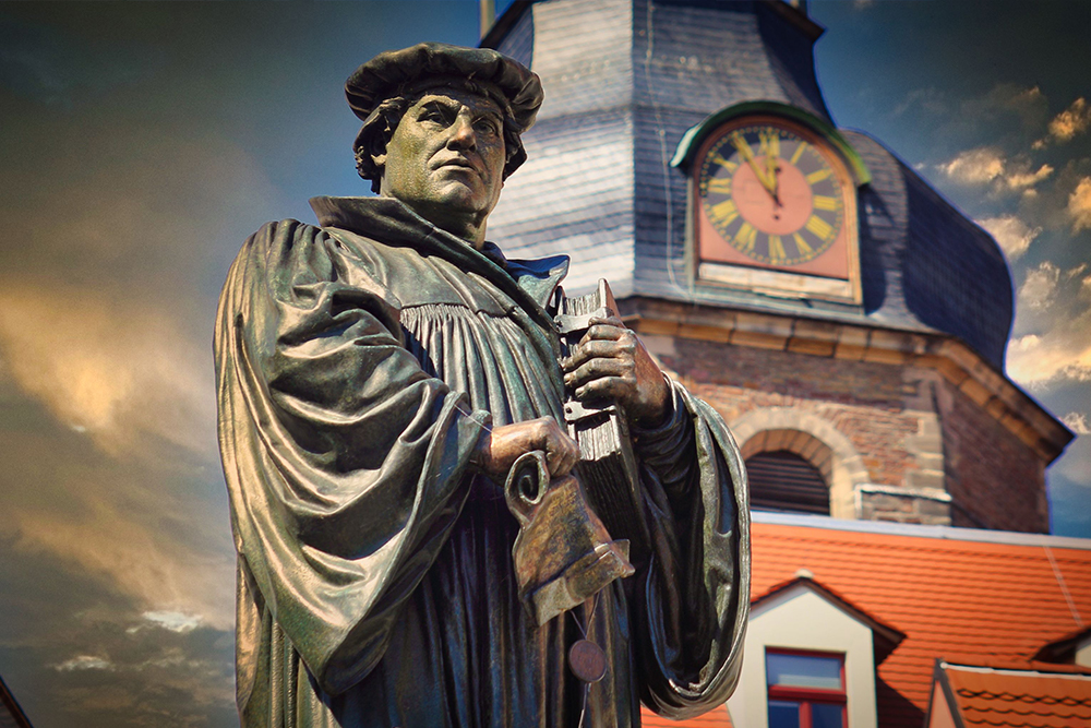 Lutherstadt Eisleben - Markt mit Lutherdenkmal