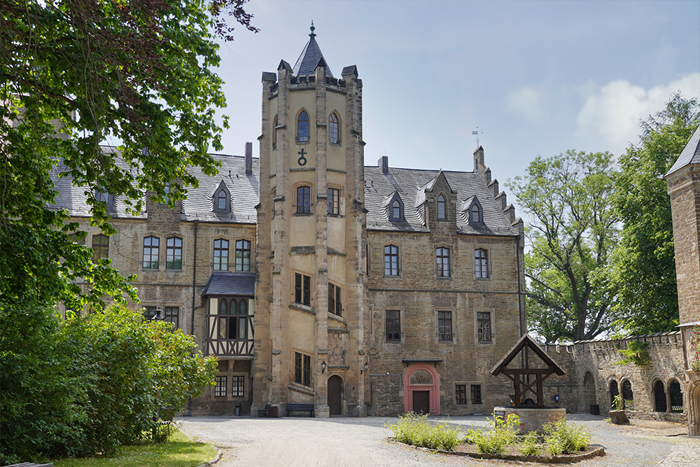 Mansfeld - Innenhof Schloss Mansfeld