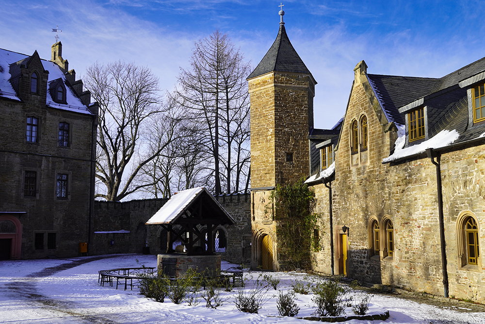 Mansfeld - Innenhof Schloss Mansfeld
