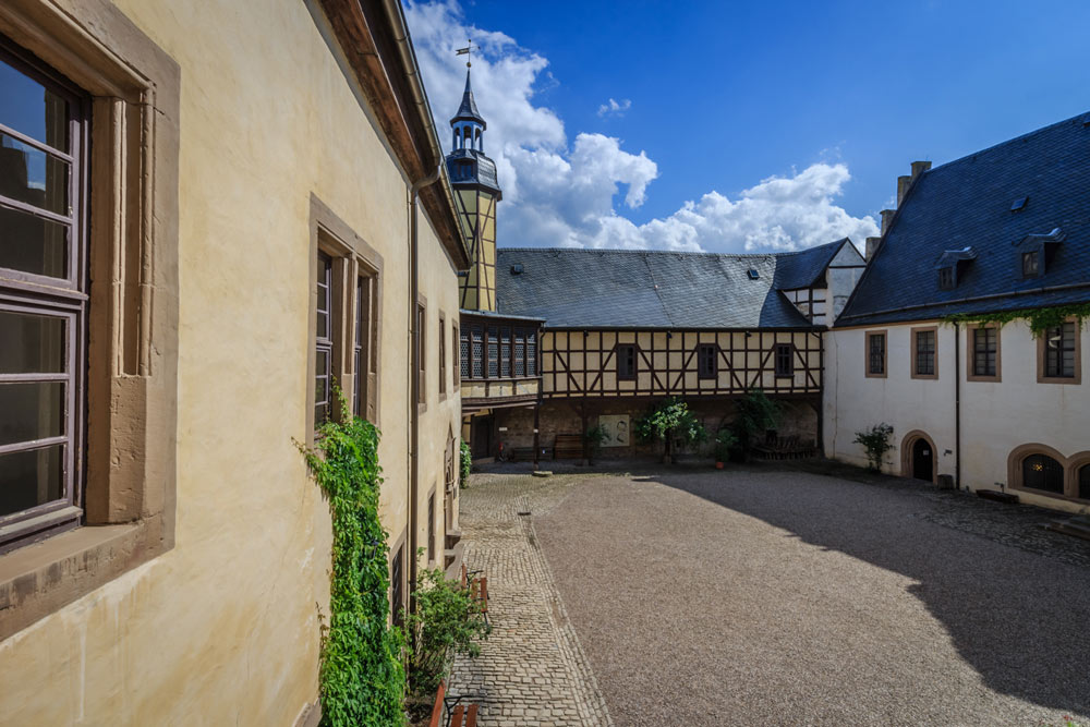 Burg und Schloss Allstedt (in der Nähe von Sangerhausen) - Innenhof