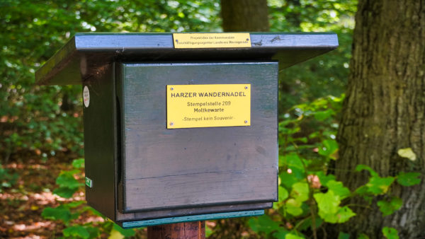 Harzer Wandernadel- Sangerhausen Lengefeld Moltkewarte Sonderstempel