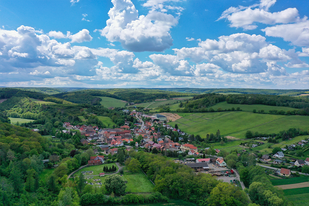 Stangerode - Stadtansichten Drohne